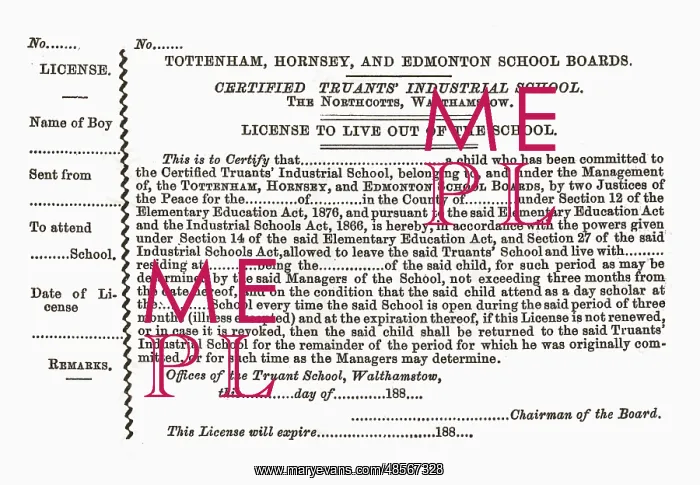 : Truant School Licence Form : Truant School Licence Form
