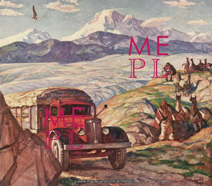  : Truck driving through the Andes