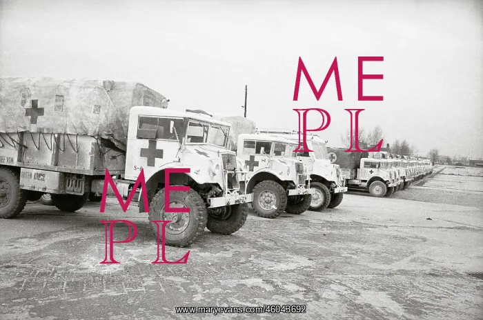 : Trucks with aid supplies : Trucks with aid supplies