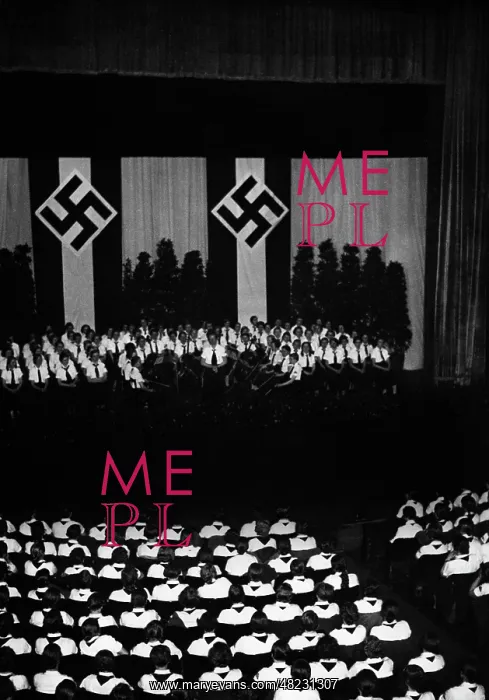 : Trude Mohr at a BDM celebration, Berlin 1936 : Trude Mohr at a BDM celebration, Berlin 1936