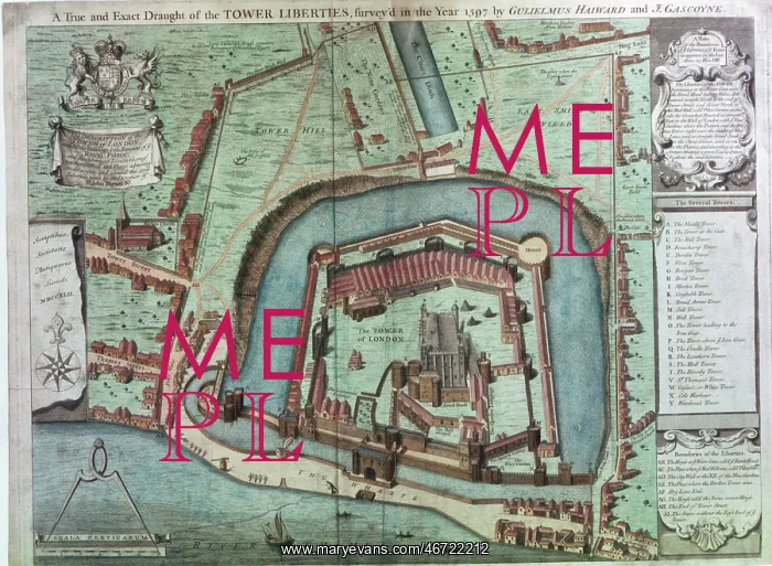 : A True and Exact Draught of the Tower Liberties, 1597 : A True and Exact Draught of the Tower Liberties, 1597
