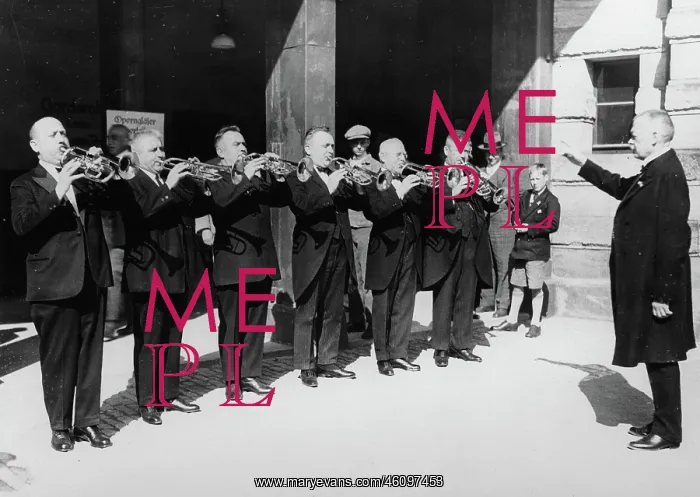 : Trumpeters announce the beginning : Trumpeters announce the beginning