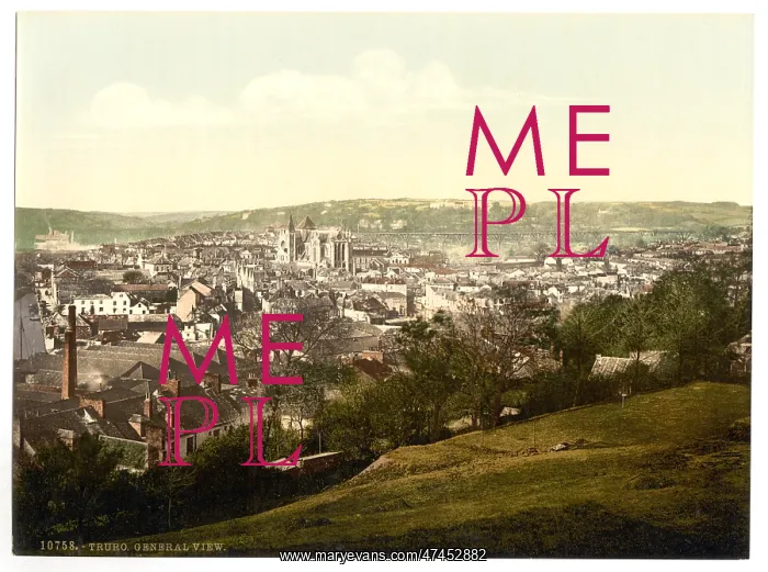 : Truro, general view, Cornwall, England : Truro, general view, Cornwall, England