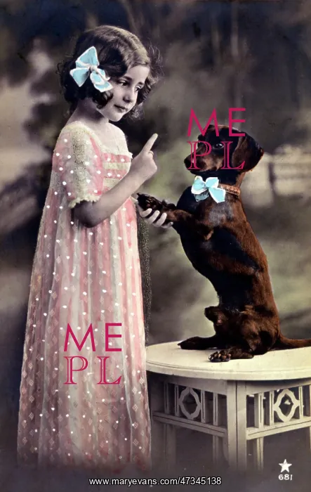  : TRUST - GIRL & DACHSHUND