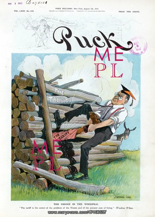 : The trusts - the tariff - the nigger in the woodpile : The trusts - the tariff - the nigger in the woodpile