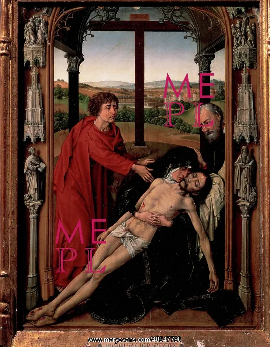 : Tryptich of the Virgin. The Pieta. By Rogier van der Weyden : Tryptich of the Virgin. The Pieta. By Rogier van der Weyden