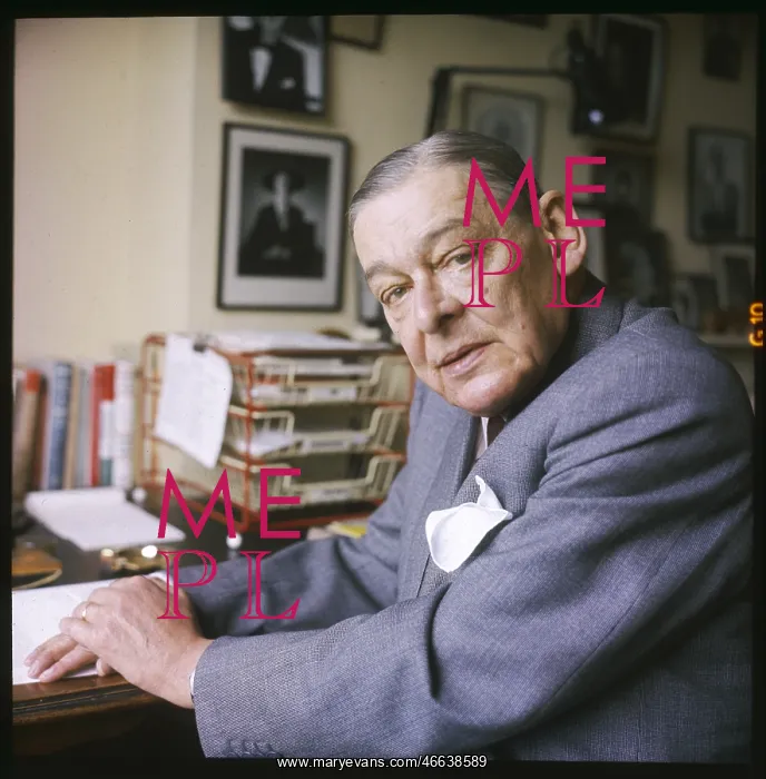 : Ts Eliot - Ida Kar portrait : Ts Eliot - Ida Kar portrait