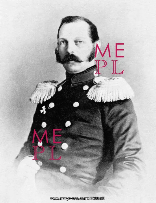 : Tsar Alexander II of Russia in uniform : Tsar Alexander II of Russia in uniform