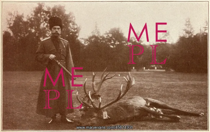 : Tsar Nicholas II - deer hunting : Tsar Nicholas II - deer hunting