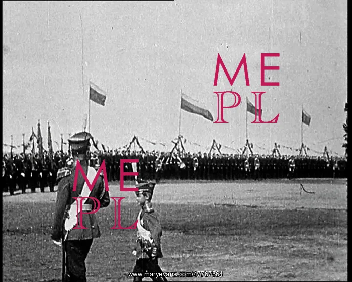 : Tsar Nicholas II Inspecting Troops With His : Tsar Nicholas II Inspecting Troops With His