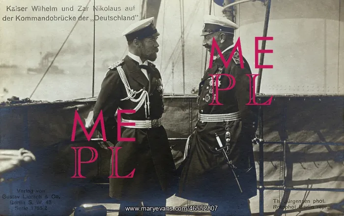 : Tsar Nicholas II with Kaiser Wilhelm II : Tsar Nicholas II with Kaiser Wilhelm II