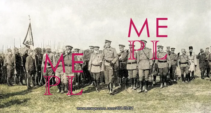 : Tsar Nicholas II of Russia with troops, WW1 : Tsar Nicholas II of Russia with troops, WW1