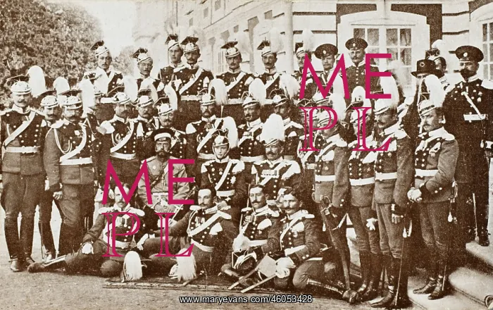 : Tsar Nicholas II with an Uhlan regiment : Tsar Nicholas II with an Uhlan regiment