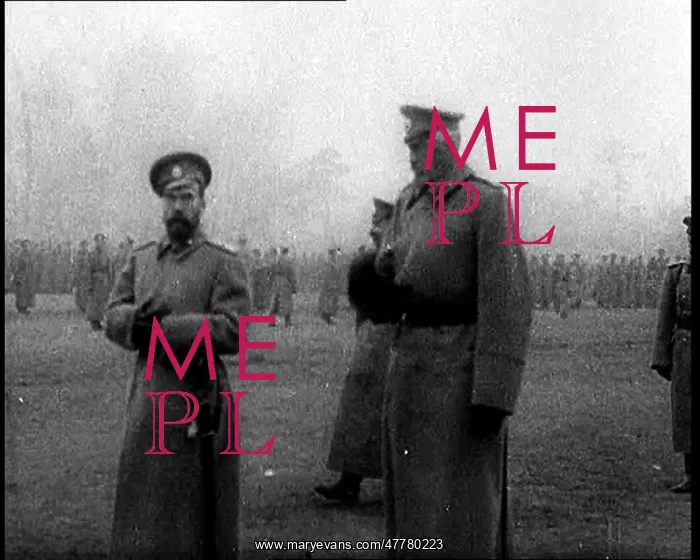 : Tsar Nicholas II Walking at a Troop Inspection : Tsar Nicholas II Walking at a Troop Inspection