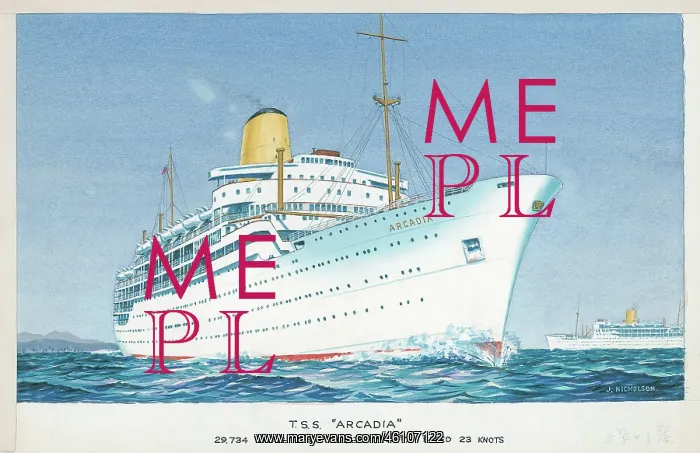  : T.S.S. Arcadia, P & O Line