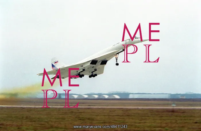 : TU-144LL in flight : TU-144LL in flight