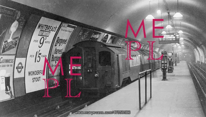 : A tube a train at a london underground platform at Euston : A tube a train at a london underground platform at Euston