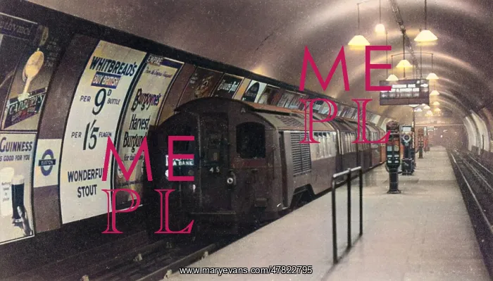 : A tube a train at a london underground platform at Euston : A tube a train at a london underground platform at Euston