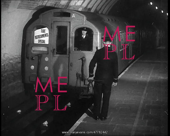 : A Tube Train Stopping : A Tube Train Stopping