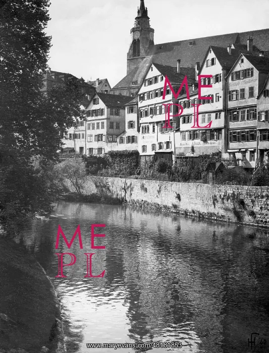 : Tuebingen on the Neckar River : Tuebingen on the Neckar River
