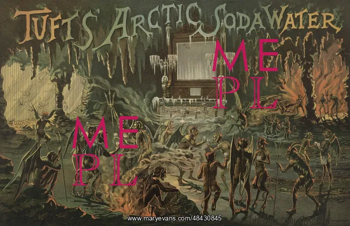 : Tufts Arctic Soda Water. Devils and demons in : Tufts Arctic Soda Water. Devils and demons in