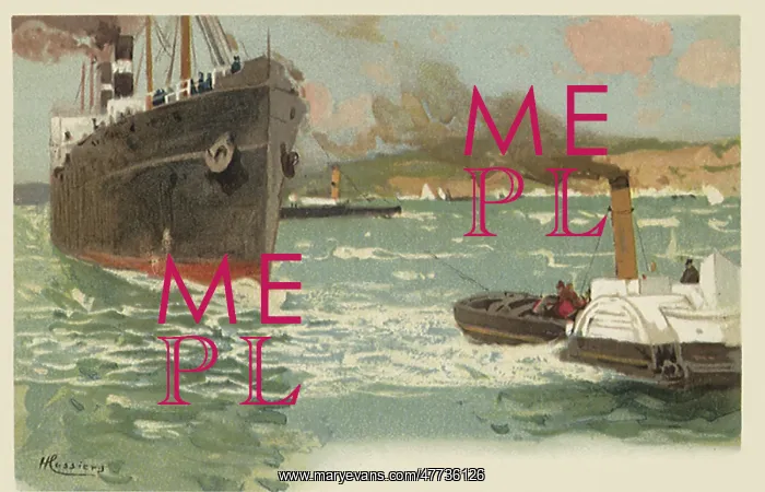  : Tugboat and Ocean Liner