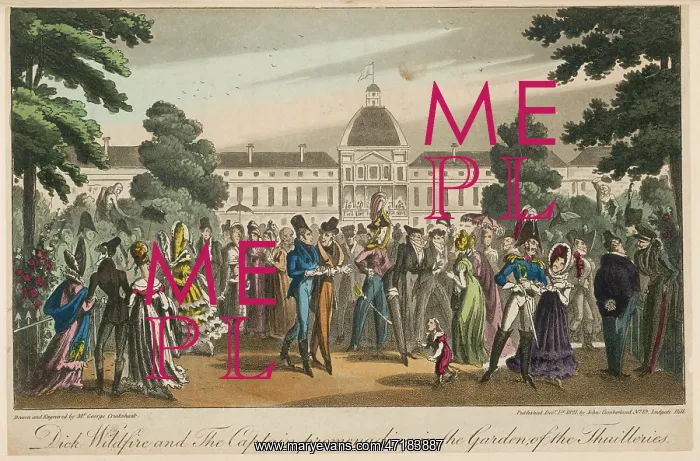 : TUILERIES IN 1821 : TUILERIES IN 1821