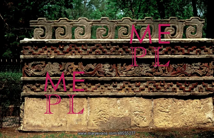 : Tula. Coatepantli or Serpent Wall : Tula. Coatepantli or Serpent Wall