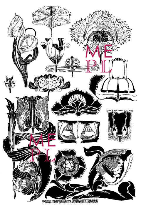  : Tulips. Studies in plant form with suggestions for their application to design