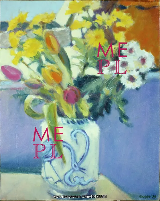  : Tulips and Mixed Flowers in a Jar