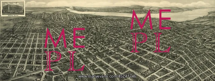  : Tulsa. The City of Tulsa, Oklahoma. Lithograph, ?