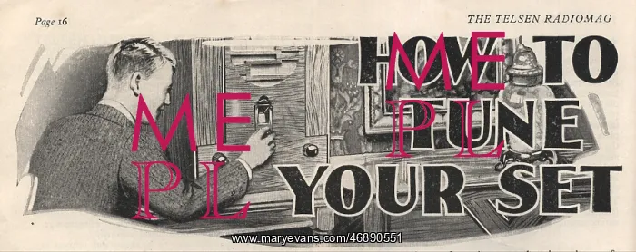 : How To Tune Your Set - text and graphic : How To Tune Your Set - text and graphic