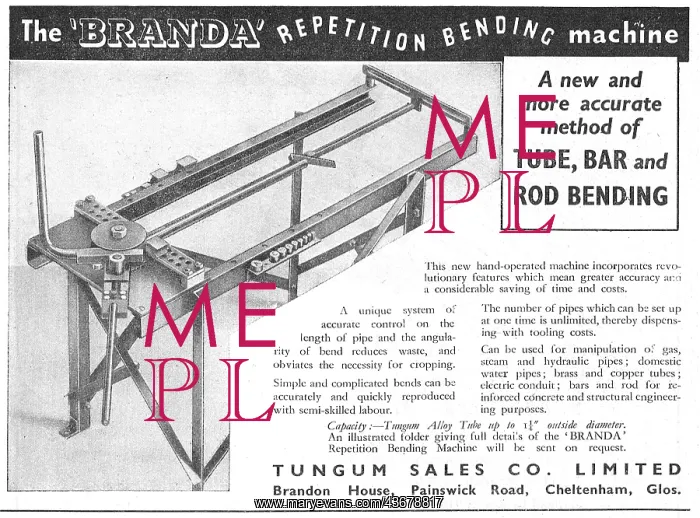 : Tungum Repetition Pipe Bending Machine : Tungum Repetition Pipe Bending Machine