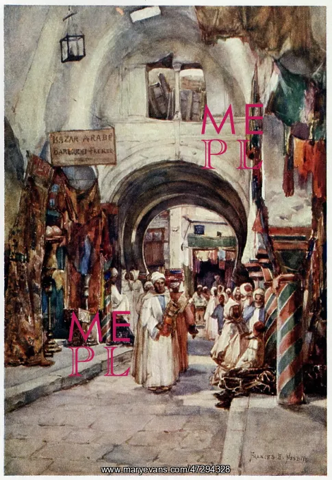 : TUNISIA / TUNIS SOUK 1906 : TUNISIA / TUNIS SOUK 1906
