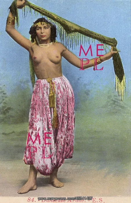 : Tunisian - Exotic Topless Dancer with scarf : Tunisian - Exotic Topless Dancer with scarf