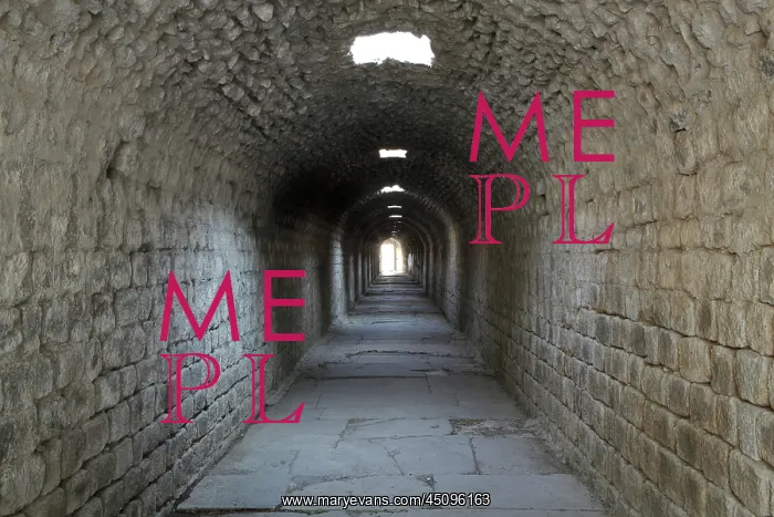 : Tunnel, Asclepium, Pergamon, Bergama, Izmir, Turkey : Tunnel, Asclepium, Pergamon, Bergama, Izmir, Turkey