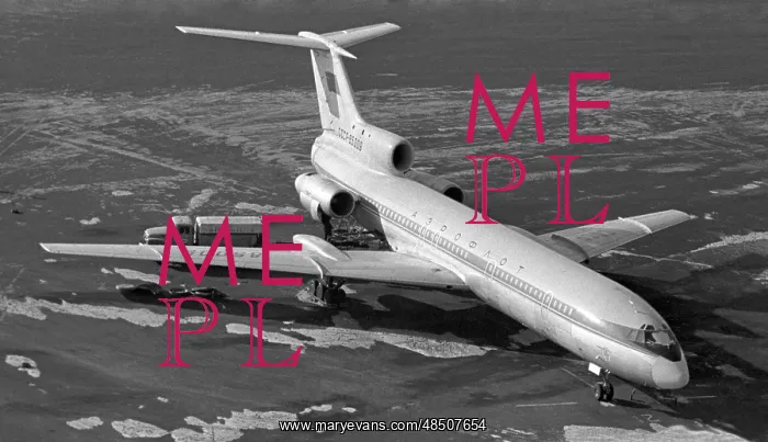 : Tupolev Tu-154 aircraft, 1972 : Tupolev Tu-154 aircraft, 1972