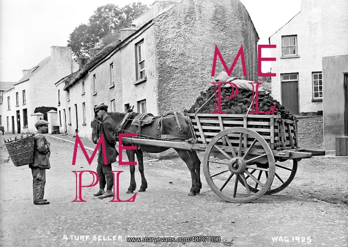 : A Turf Seller in Killybegs : A Turf Seller in Killybegs