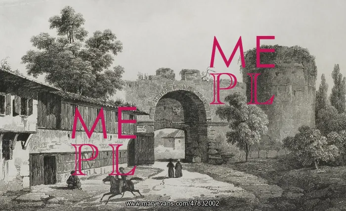 : Turkey. Adrianople (today Edirne). Triumphal gate : Turkey. Adrianople (today Edirne). Triumphal gate