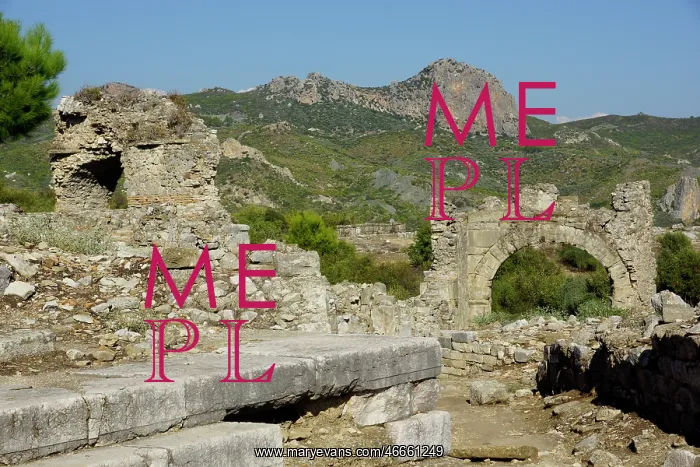 : Turkey, Antalya east, Aspendos, Akropolis : Turkey, Antalya east, Aspendos, Akropolis