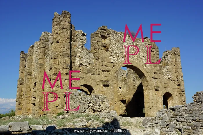 : Turkey, Antalya east, Aspendos, Akropolis : Turkey, Antalya east, Aspendos, Akropolis