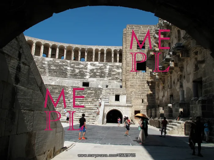 : Turkey, Antalya east, Aspendos: Parodoi : Turkey, Antalya east, Aspendos: Parodoi