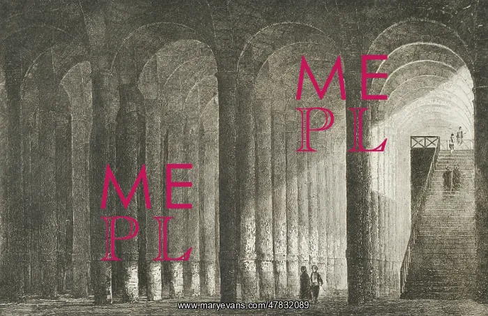 : Turkey. Constantinople - Cistern of Philoxenos : Turkey. Constantinople - Cistern of Philoxenos