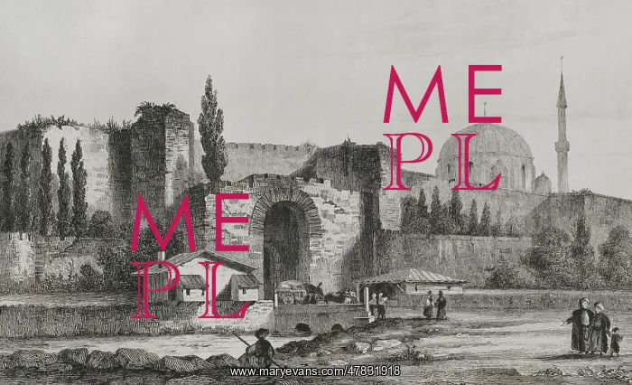 : Turkey. Constantinople - The Gate of Charisius : Turkey. Constantinople - The Gate of Charisius