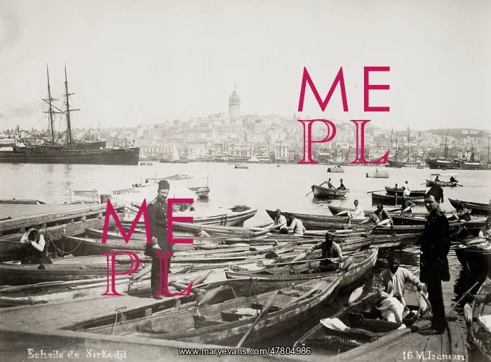 : Turkey, Constantinople, Istanbul - boats, boatmen Bosphorous : Turkey, Constantinople, Istanbul - boats, boatmen Bosphorous