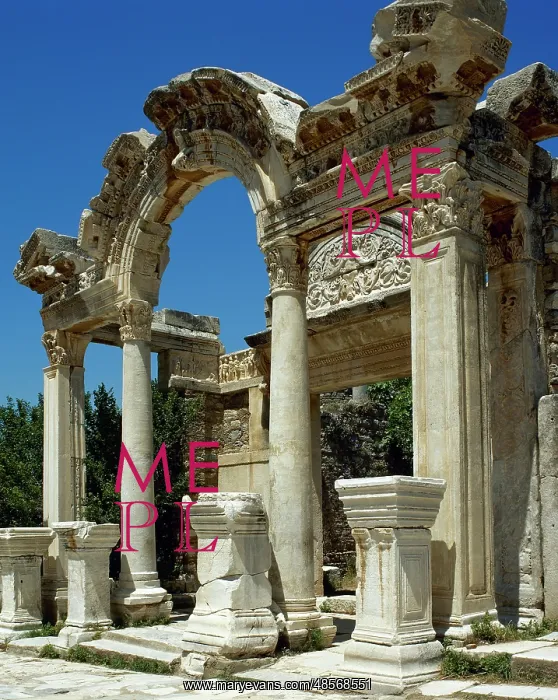 : Turkey. Ephesus. Temple of Hadrian. 2nd century. Near Selcuk : Turkey. Ephesus. Temple of Hadrian. 2nd century. Near Selcuk