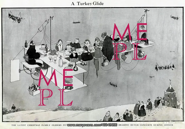 : A Turkey Glide by William Heath Robinson : A Turkey Glide by William Heath Robinson
