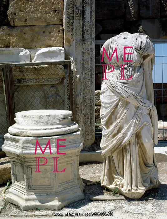 : Turkey. Hierapolis. Roman statue. Woman. From theatre. 2nd C : Turkey. Hierapolis. Roman statue. Woman. From theatre. 2nd C