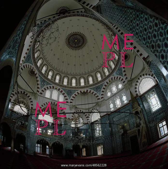 : Turkey. Istanbul. Rustem Pasha Mosque. Built by Mimar Sinan : Turkey. Istanbul. Rustem Pasha Mosque. Built by Mimar Sinan