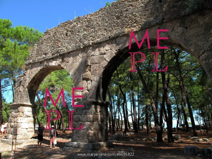 : Turkey, Lykia, Phaselis: Aquaeduct : Turkey, Lykia, Phaselis: Aquaeduct